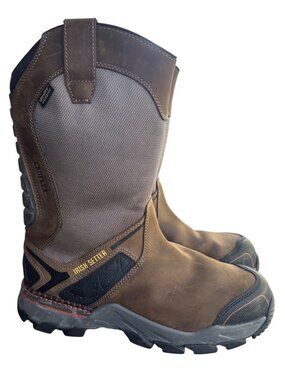 Irish Setter 83936 Crosby 11” Waterproof Leather Safety Toe Boot Men’s Size 10.5